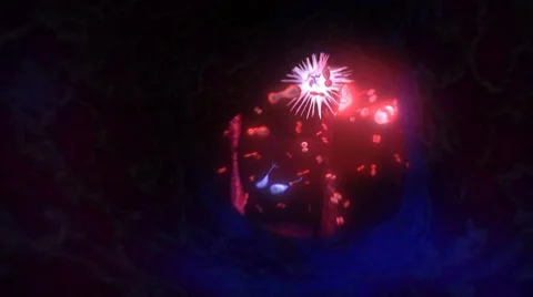 Brain zoom in cell Stock Footage 8923510