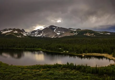 Brainard Lake after Sunset Stock Photos