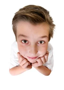 Brainiac - comical boy or student Stock Photos