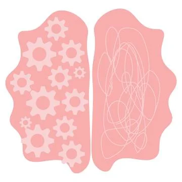 Brains icon on a white background. Vector illustration Stock Illustration