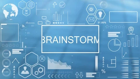 Brainstorm, Animated Typography Stock Footage 116356881