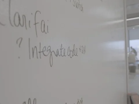 Brainstorm board at hackathon Stock Footage 80893422