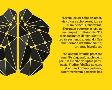 Brainstorm, brain, creation, idea poster template and elements. Brochure desi イラスト素材