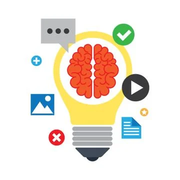 Brainstorm concept illustration Stock Illustration