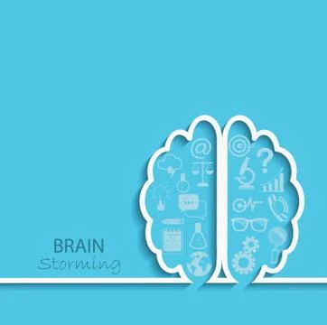 Brainstorm concept, vector. Stock Illustration