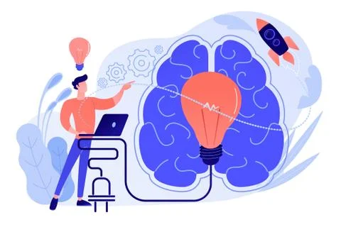 Brainstorm concept vector illustration. Stock Illustration