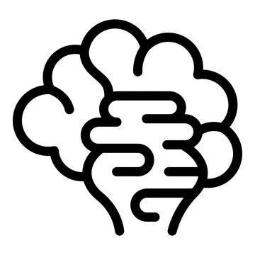 Brainstorm decision icon outline vector. Team communication Stock Illustration