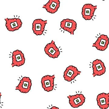 Brainstorm design of box vector seamless pattern 스톡 일러스트