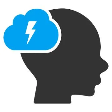 Brainstorm Icon Illustrazione stock