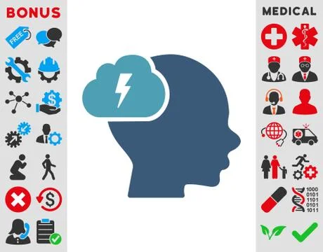 Brainstorm Icon Illustrazione stock