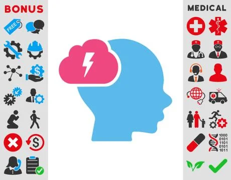 Brainstorm Icon Illustrazione stock