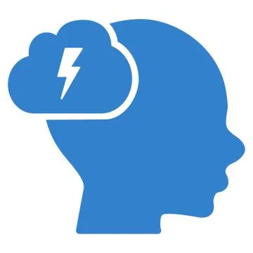 Brainstorm Icon Illustrazione stock