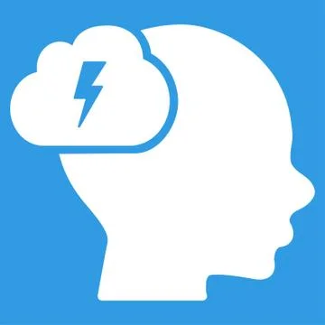 Brainstorm Icon Illustrazione stock