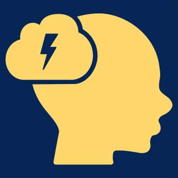 Brainstorm Icon Illustrazione stock