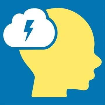 Brainstorm Icon Illustrazione stock