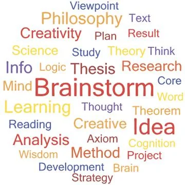 Brainstorm Illustrazione stock
