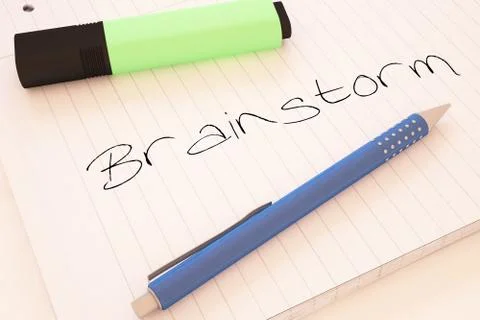 Brainstorm Stock Illustration