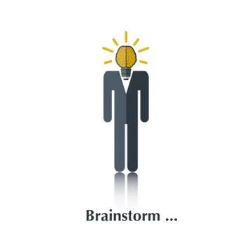 Brainstorm Stock Illustration
