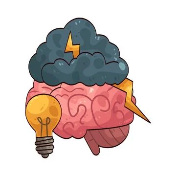 Brainstorm illustration Stock Illustration