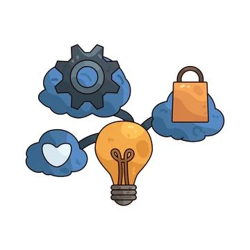Brainstorm illustration Stock Illustration