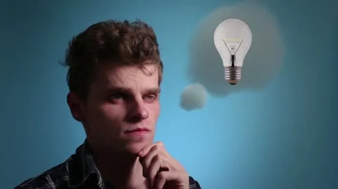 Brainstorm man Stock Footage 21964310