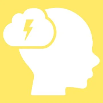 Brainstorm Vector Icon Illustrazione stock