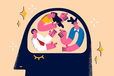 Brainstorming, big idea and teamwork concept Stock Illustration