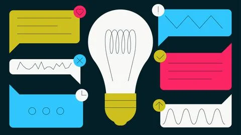 Brainstorming Concept Flat Illustration Stock Illustration