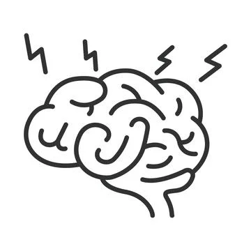 Brainstorming concept, icon in line design. brainstorming, creativity, thinking Stock Illustration