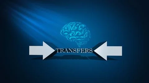 Brainstorming concept, knowledge sharing 3d illustration Illustrazione stock