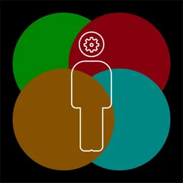 Brainstorming concept line icon. Stock Illustration