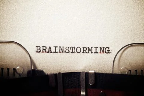 Brainstorming concept view Stock Photos
