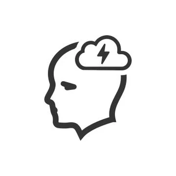 Brainstorming Icon Illustrazione stock