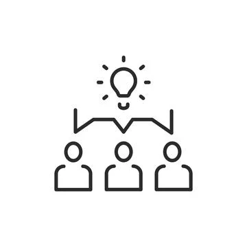 Brainstorming Icon Stock Illustration