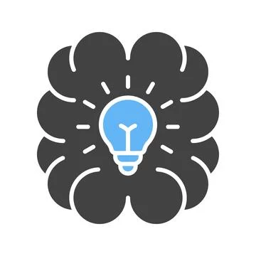 Brainstorming icon vector image. Stock Illustration