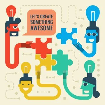 Brainstorming Illustrazione stock