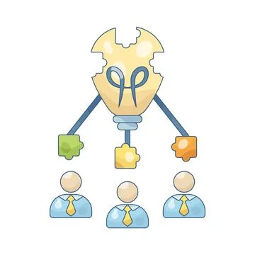 Brainstorming Stock Illustration