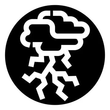 Brainstorming innovation idea with creative lightning flash Illustrazione stock