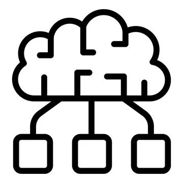 Brainstorming knowledge icon, outline style Illustrazione stock