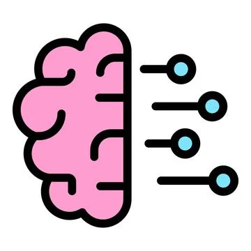 Brainstorming mind icon vector flat Illustrazione stock