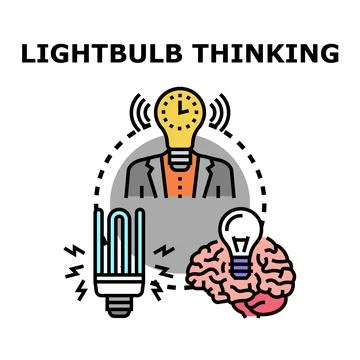 Brainstorming new ideas concept creative thinking process イラスト素材