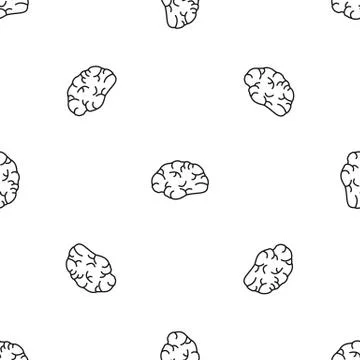 Brainstorming pattern seamless vector Stockillustratie