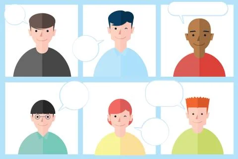 Brainstorming people Stock Illustration