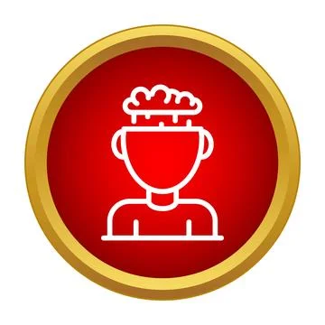 Brainstorming process and creative thinking icon concept Stock Illustration