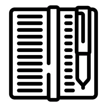 Brainstorming report icon outline vector. Corporate cognitive mapping technique Illustrazione stock