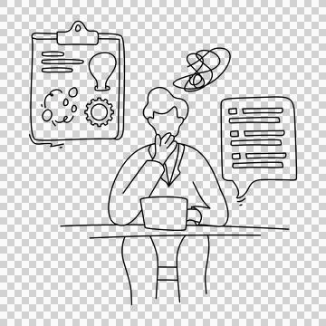 Brainstorming session Stock Illustration