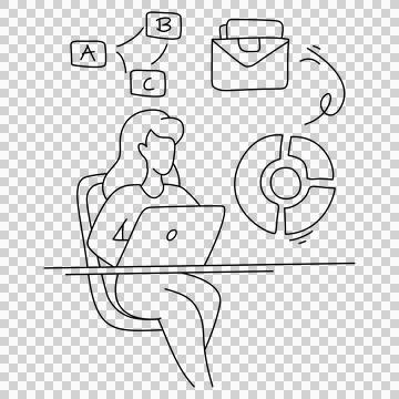 Brainstorming session Stock Illustration