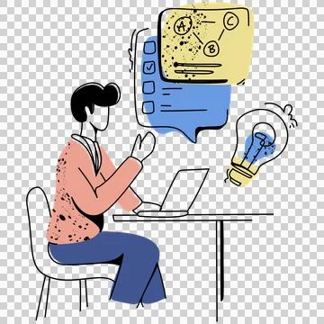 Brainstorming Session Stock Illustration