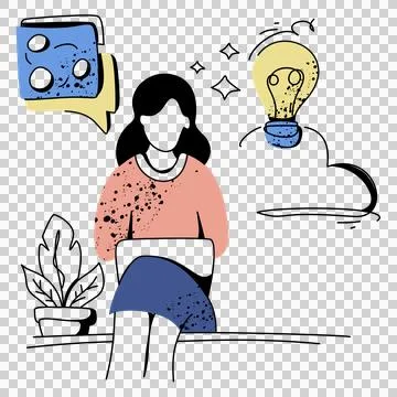 Brainstorming Session Stock Illustration