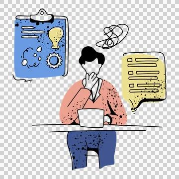 Brainstorming Session Stock Illustration